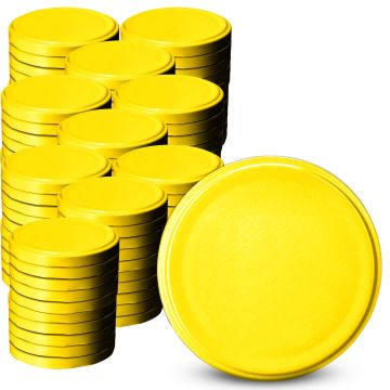 Metalowe wieczka do słoików Valsta 100szt fi 66mm "Żółty"