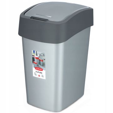 Kosz na śmieci Curver Flip Bin 50L, grafit