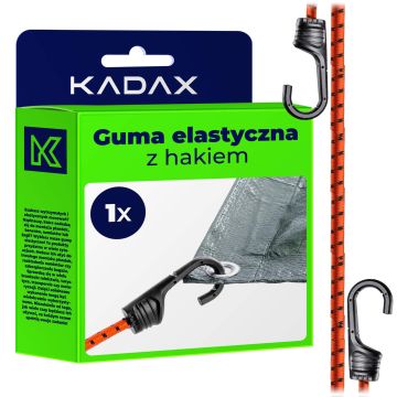 Guma elastyczna z hakiem 64 cm, pomarańczowa