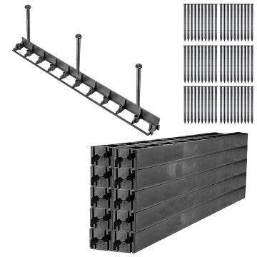 Obrzeże ogrodowe Raberg 102 x 5,8 cm, 20 szt + kotwy 60 szt.