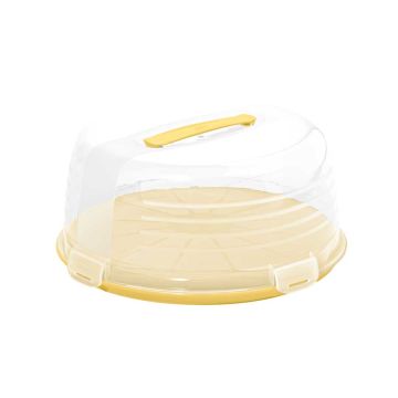 Tortownica z pokrywką Curver Chef&Home 35 cm żółta