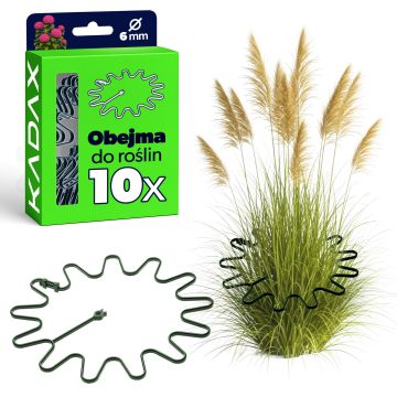 Obejma do roślin Montlaur 21 cm zielona 10 szt.