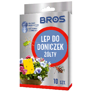 Bros Lep do doniczek żółty 10 szt.