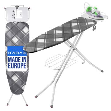 Deska do prasowania Caspe 120 x 38 cm, szara