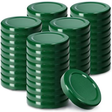 Metalowe wieczka do słoików i butelek Kalbo 50szt fi 53mm zielone