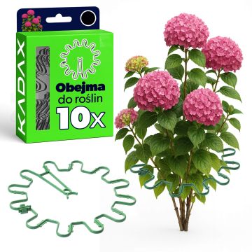 Obejma do roślin Montlaur 21 cm zielona 10 szt.