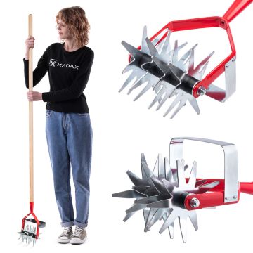 Kultywator obrotowy Berget 162 x 13 cm, czerwony