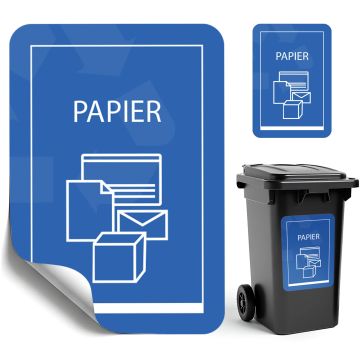 Naklejka na kosz do segregacji odpadów Virey A5 papier 1 szt.