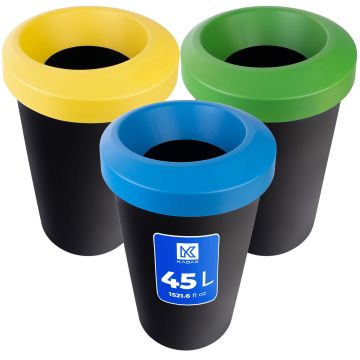 Kosz na śmieci Givry 3 x 45 L czarny