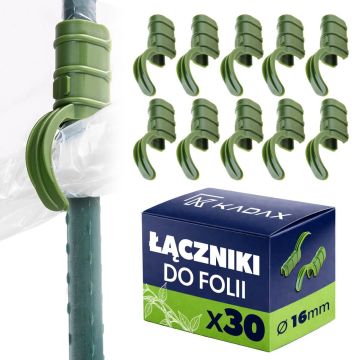 Łącznik do mocowania folii do tyczek Lachat 16 mm 30 szt.