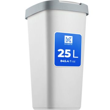 Kosz na śmieci Pesmes 25L kubeł na odpady popiel - szary