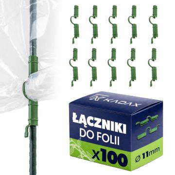 Łącznik do mocowania folii do tyczek Lachat 11 mm 100 szt.