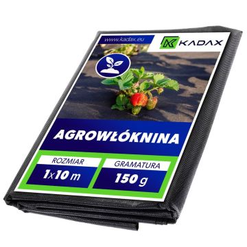 Agrowłóknina ogrodowa Nespoux ściółkująca 1 x 10 m 150 g/m² czarna