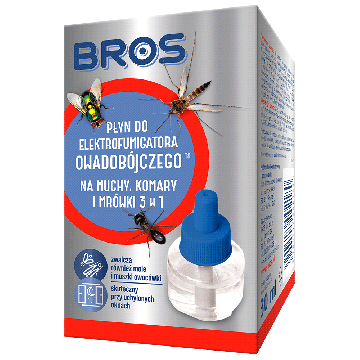 Bros Płyn do elektrofumigatora owadobójczego 3 w 1 30ml