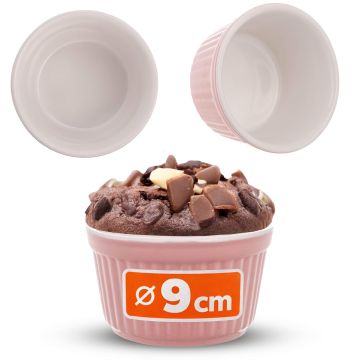 Naczynie ceramiczne do zapiekania Maes 9 x 5 cm różowe 1 szt.