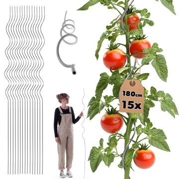 Tyczka spiralna do roślin Lestre aluminiowa 180 cm 15 szt.