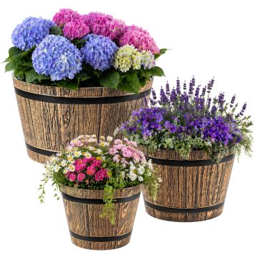 Donica na kwiaty Sori 23, 30, 40 cm, mokka
