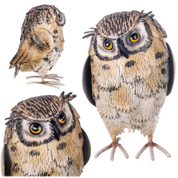 Figura ogrodowa Esson sowa stalowa 22 cm