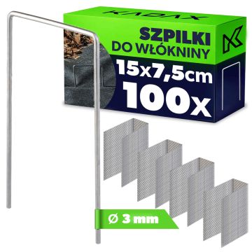 Szpilki do włókniny 15 x 7 cm, 100 szt.