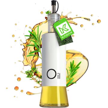 Szklany dozownik na oliwę Vats 280 ml, biały