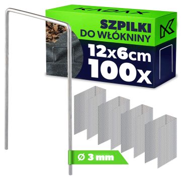 Szpilki do włókniny 6 x 12 cm, 100 szt.