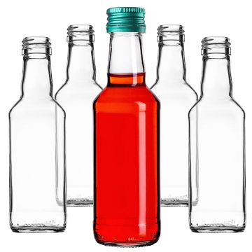 Szklana butelka Monopol 200ml z zieloną zakrętką 50 szt.