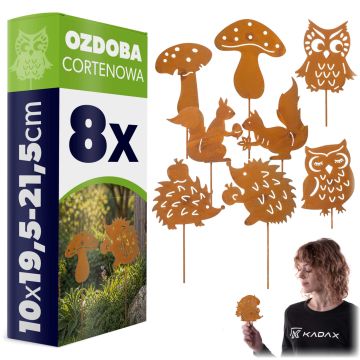 Ozdoba ogrodowa ze stali corten Laborde las