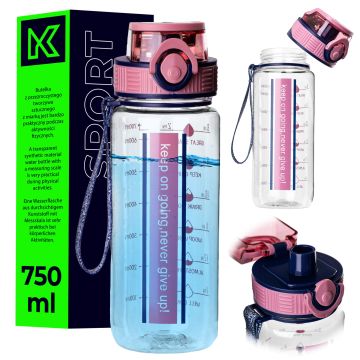 Butelka tritanowa na wodę Alpo 750ml bidon różowy