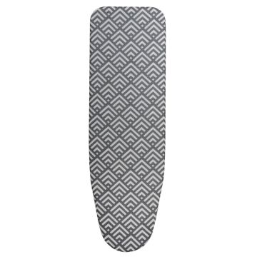 Metalizowany pokrowiec na deskę do prasowania Crucey 30-36 x 114 cm geometryczny