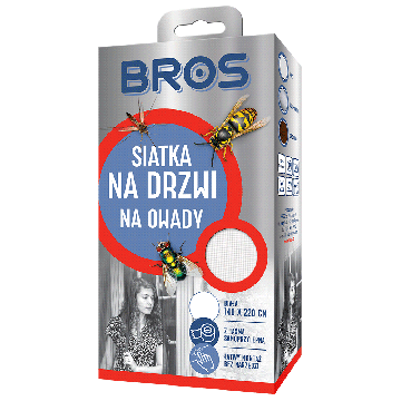Bros Siatka na drzwi 140 x 220 cm biała