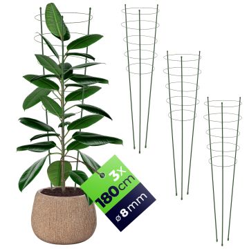 Podpora pierścieniowa do roślin Bodiel 180 cm 3 szt.