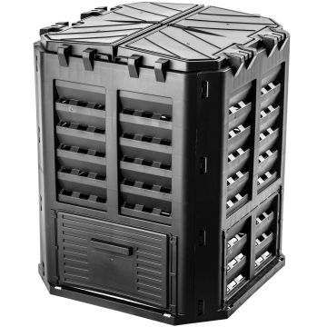 Kompostownik ogrodowy Boko 360L, czarny