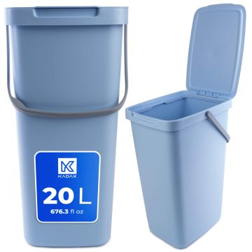 Kosz na śmieci Salans jasny niebieski 20L