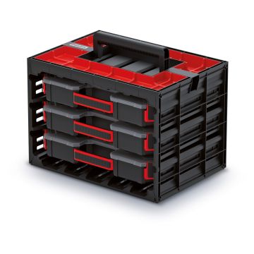 KISTENBERG Zestaw Organizerów w walizie Tager CASE 40 S - KTC40306S - czarny
