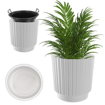 Doniczka na kwiaty Morley 40 cm biała