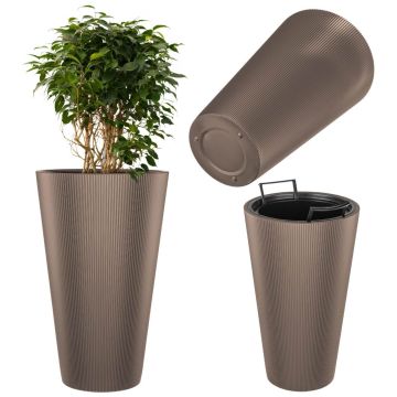 Doniczka Linea Slim 30 cm, kakao, 1 szt.
