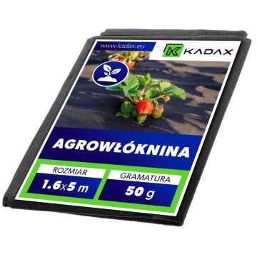 Agrowłóknina ogrodowa Nespoux ściółkująca 1.6 x 5 m 50 g/m² czarna