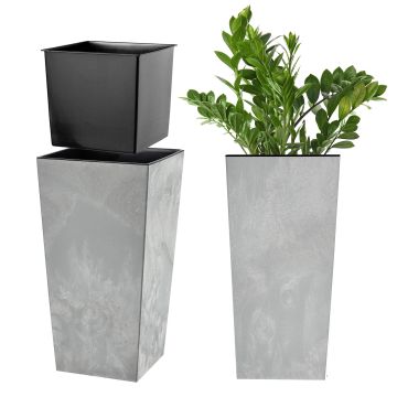 Donica ogrodowa Pesaro 19 cm szary beton