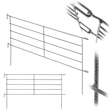 Płotek ogrodowy stalowy Linz 99cm