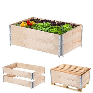 Obrzeże ogrodowe nadstawka paletowa Banari 2 szt. 120x80x20cm