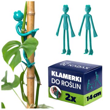 Klamerki do spinania roślin Authon 6 x 14 cm zielone 2 szt.