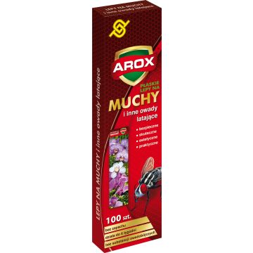 Arox Lep płaski na muchy 100 szt.