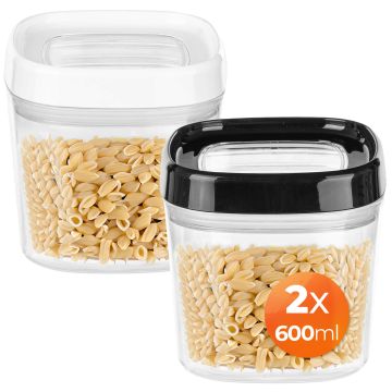 Zestaw pojemników kwadratowych Duna 600 ml, 2 szt.