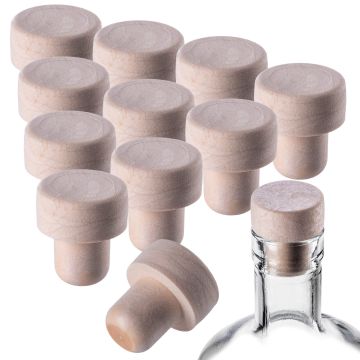 Korek do butelki na wino Velletri grzybek syntetyczny 17.5mm 10 szt.