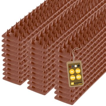 Plastikowe kolce Tosta przeciw ptakom 50 cm brązowe 30 szt.