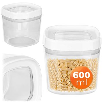 Pojemnik kwadratowy Duna 600 ml, biały