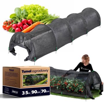Tunel ogrodowy Vindelle siatka PE 350 x 90 x 70 cm