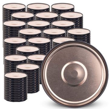 Metalowe wieczka do słoików Valsta 200szt fi 66mm czarno-złote Orbit
