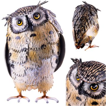 Figura ogrodowa Esson sowa stalowa 22 cm