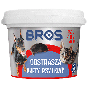 Bros Preparat odstraszający krety psy i koty 350ml